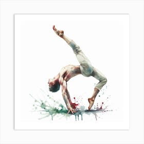 Acrobatic dance Art Print