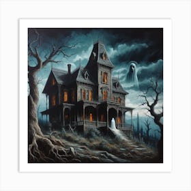 Haunted House 1 Art Print