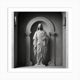 Statue Of Jesus 9 Art Print