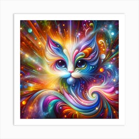 Cosmic Cat Art Print