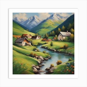 Switzerland Valley Art Print