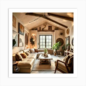 Bohemian Living Room Art Print