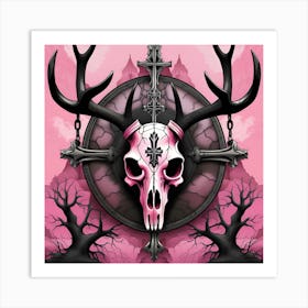 Deer Skull 3 Art Print