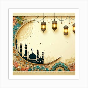 Islamic Ramadan Background 6 Art Print