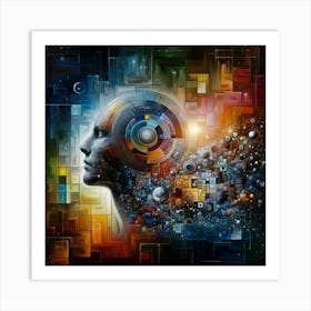 Abstract Of A Head 1 Art Print