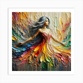 Abstract Of A Woman 38 Art Print