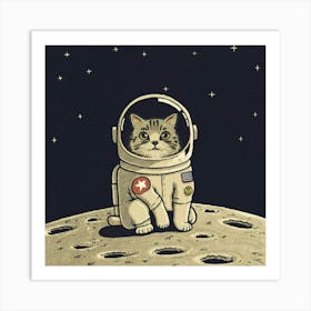 An alien wearing an astronaut suit Art Print