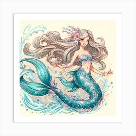 Mermaid 5 Art Print