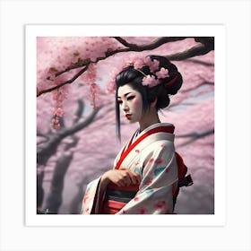 Geisha 1 Art Print