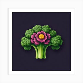 Brocolli Flower Art Print