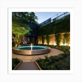 Garden At Dusk Art Print