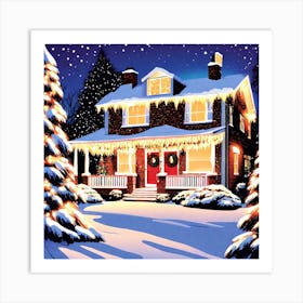 Christmas House 6 Art Print