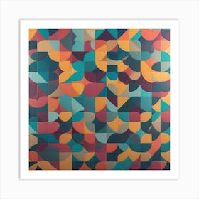 Abstract Geometric Pattern 25 Art Print