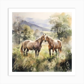 Sunlit Equine Serenity Art Print