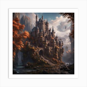 Castle In The Forest 1 Art Print