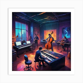 Music Studio Art Print