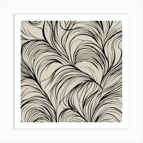 Wavy Pattern Wallpaper, 262 Art Print