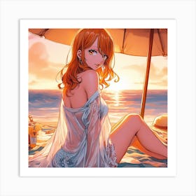 Nami gaze Art Print