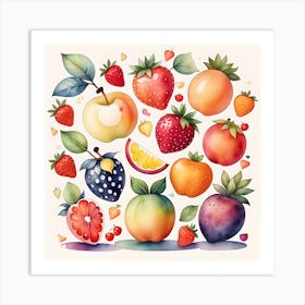 Fruity Medley 1 Art Print