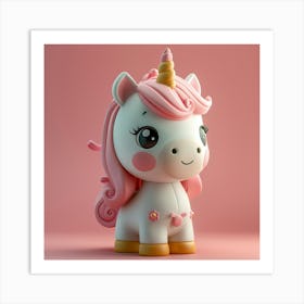 Cute Unicorn 884 Art Print