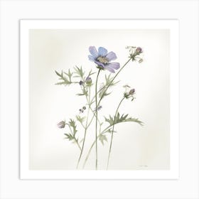 Blue Cosmos Art Print