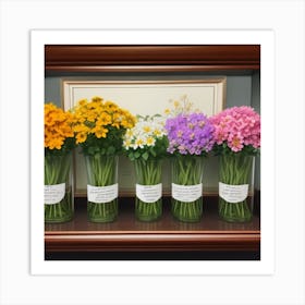 Flowers In Vases Art Print