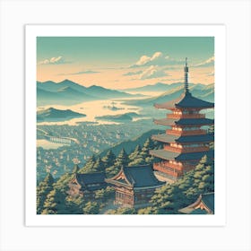 Kyoto Pagoda Art Print