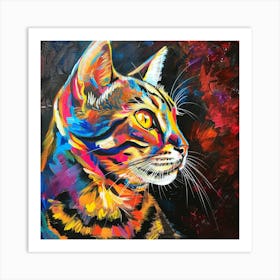 Kisha2849 Bengal Cat Colorful Picasso Style Full Page No Negati 756cdc07 Aa43 42ed Ab10 2ddf86f419c0 Art Print