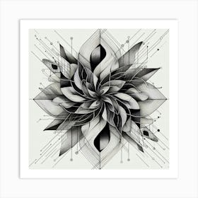 Abstract Flower 2 Art Print