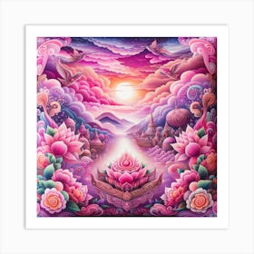 Lotus Flower 1 Art Print