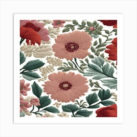 Red Flowers Art Print