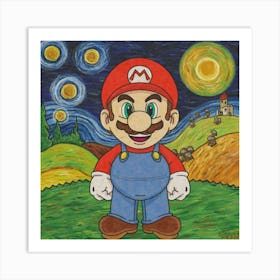 Mario Bros 5 Art Print