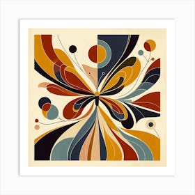 Modern Abstract Butterfly III Art Print