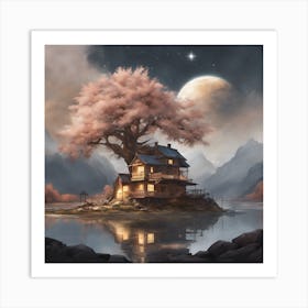 House On The Lake Art Print