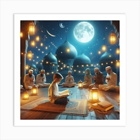 Muslim Prayerلمشاعر الروحانية في رمضان 6 Art Print