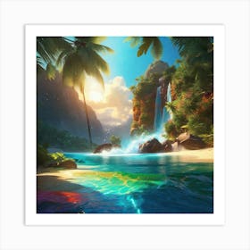 Rainbow Water Art Print