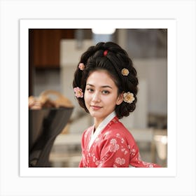 Korean Woman Art Print