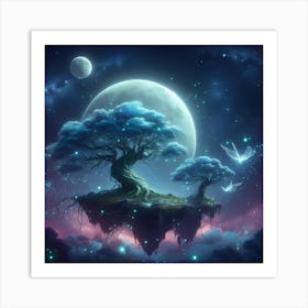 Tree In The Sky 2 Art Print