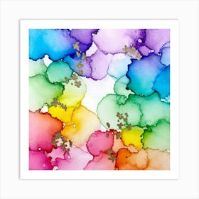 Watercolor Splatters 1 Art Print