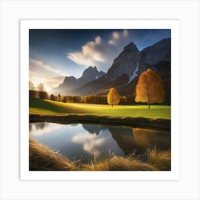 Autumn In The Mountains 49 Art Print