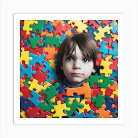 Child With Autism Art Print