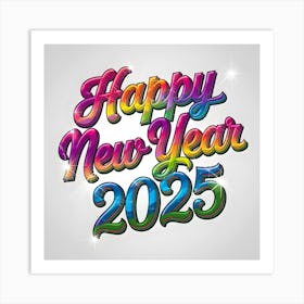 Happy New Year 2025 9 Art Print