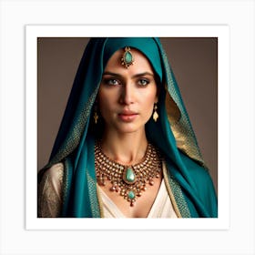 Indian Woman beautiful Art Print