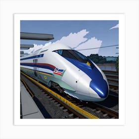 High Speed Train Art Print