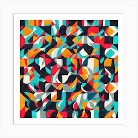 Abstract Geometric Pattern 6 Art Print