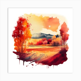 Autumn Landscape 7 Art Print