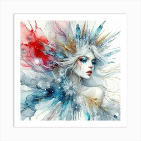 Snow Girl 2 Art Print