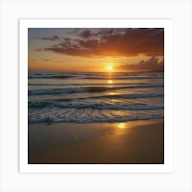 Sunset On The Beach 2 Art Print