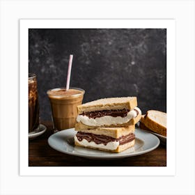 Ice Cream Sandwich Art Print