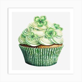 Clover Cupcake (12) Art Print